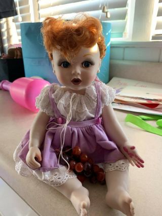 " I Love Lucy " Premier Porcelain Baby Doll From " The Grape Stomping " Episode 1956