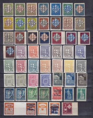 Spain Barcelona Local Post,  54 Stamps,  Proofs (?)