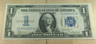 1934 $1 Silver Certificate $1 Dollar Funny Back Crisp Bcs/8