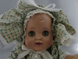 Vintage Madame Alexander rubber baby doll drink wet 14 