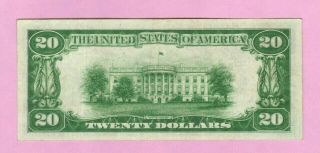 $20 1928 Twenty Dollar NY Federal Reserve Note Bill Currency REDEEM GOLD 2