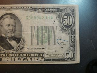 1934 United States $50 Federal Reserve Note.  Fine to Very Fine. 3