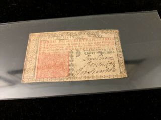 Colonial Currency Jersey March 25,  1776.  30 Shillings,  Serial 4162