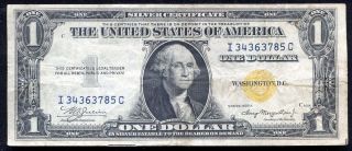 Fr.  2306 1935 - A $1 One Dollar “north Africa” Silver Certificate Very Fine,