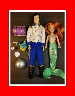 Vintage Tyco The Little Mermaid Prince Eric,  Ariel Doll Clothes