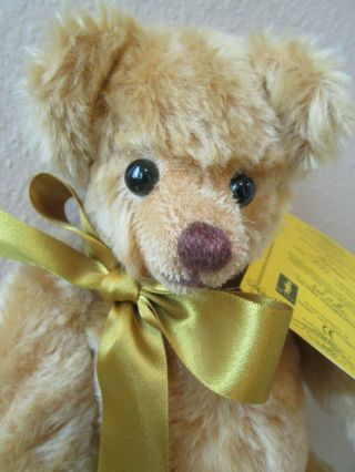 Deans Rag Book Co.  " Hector " Jointed Golden Tan Bear 11 " W/ Hang Tag Uk 1994