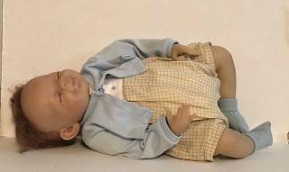 The Ashton Drake Galleries Lifelike Poseable Baby Doll,  Sweet Smiling Benjamin
