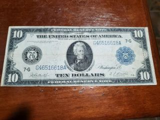 1914 10 Dollar Federal Reserve Note _ Chicago