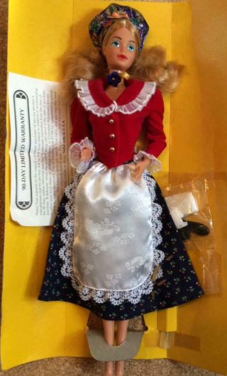 1986 Vintage 1980s Barbie Doll German Dolls Of The World Dotw No Box