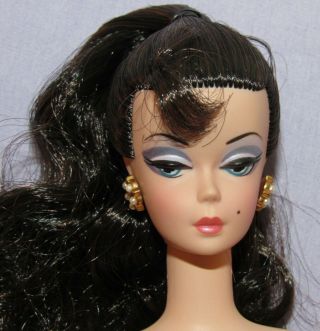 A Model Life Nude Silkstone Barbie Doll W/ Earrings Brunette Ponytail