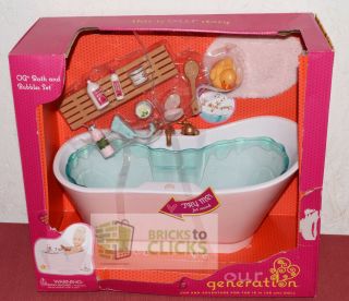 Battat Our Generation Bath And Bubbles Set For 18 " Dolls (damage Packaging)