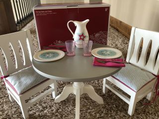American Girl Table And Chair Dining Set Euc