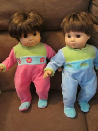 American Girl Doll Bitty Baby Twins (boy/girl) With Sleepers.  Retired