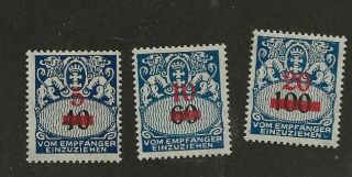Germany Danzig Sc J40 - 2 Mlh Stamps