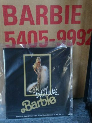 Gold Barbie Doll - 1990 - Bob Mackie - Mattel - 5405 - 9992 - Case - - Edollru