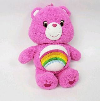Cheer Bear Carebear Plush Pink Rainbow Stuffed Toy Doll 12 "