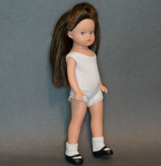 Tonner Effanbee Wee Patsy Doll " Wee Basic " Brunette Not Nude Teddy,  Shoes,  Socks