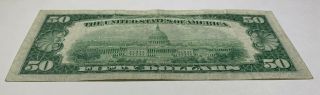 1950B $50 FIFTY DOLLAR Federal Reserve Note U S Currency Philadelphia (C) 3