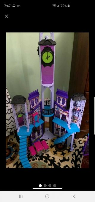 Monster High School Playset Haunted Doll House Deadluxe Castle,  No Furniture