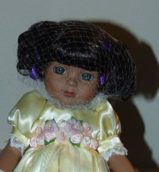 2000 Mary Engelbreit Vinyl Black Doll Georgia Tonner Gown
