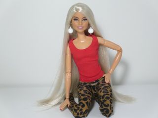 Ooak Fashionista Barbie Doll,  Reroot,  Made To Move Articulated,  Blonde Hair