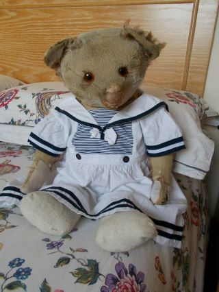 Lovely Cotton Sailor Dress For Large Bear
