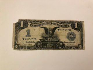 1899 $1 Silver Certificate Star Note Black Eagle Fr 233 Low Grade