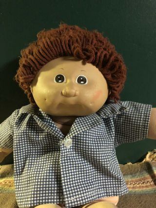 Cabbage Patch Kid Brown Hair And Brown Eyes.