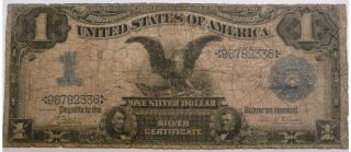 Black Eagle 1899 $1 Silver Certificate Large Size Note