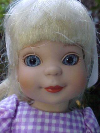 10 " Tonner Linda Mccall Doll - 1998 - Blonde Purple Gingham Outfit