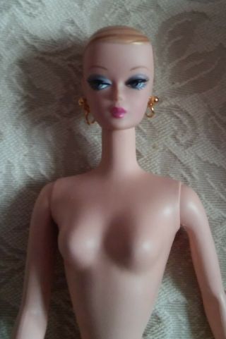 Barbie 2003 Silkstone Spa Getaway Nude Doll W/ Earrings