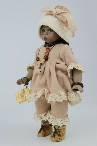Montedragone La Bambole " Cloe " Porcelain Doll Figure 11” Hand Made In Italy Nwt