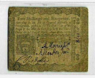 2 Shillings & 6 Pence " Old Colonial " 1772 " Half Crown " (2 Shillings & 6 Pence)