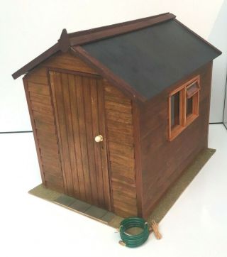 Lovely Hand Crafted Garden Shed Dolls House Dollhouse Miniature