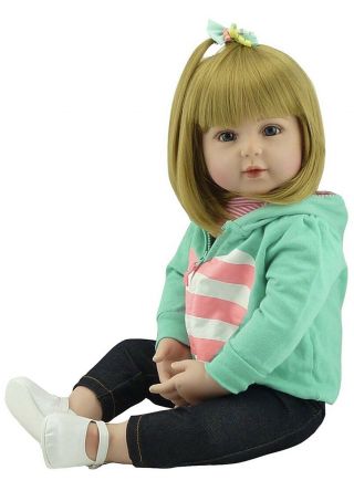 Icradle Lovely Reborn Preemie Dolls 18in Realistic Reborn Baby Girls Doll Gifts