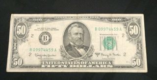 1963 Series A 50 Dollar Bill