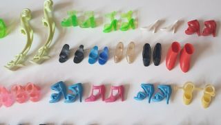 Barbie,  Sindy doll shoes,  67 complete pairs.  VGC  3