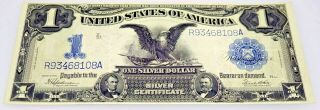 1899 United States Black Eagle Silver Certificate One Dollar Bill - Us