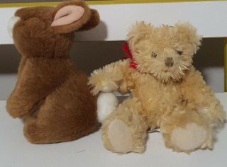 Russ Berrie Nibblet Spencer Teddy Bear Plush Toy Rabbit About 12cm Tall