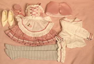 Dollfie Dream Volks Strawberry Milk Cookie Set Pink Dress 1/3 Doll Outfit No Bow
