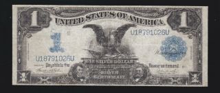 Us 1899 $1 Black Eagle Silver Certificate Fr 233 Vg - F (- 026)