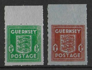 Guernsey German Occupation 1941 Nh Complete Set Michel 4 - 5 Cv €60 Vf