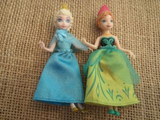 Polly Pocket Disney Princess Anna Elsa Frozen Fabric Clothes E6