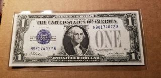 $1 1928 " Funny Back " Silver Certificate Gem Uncirculated