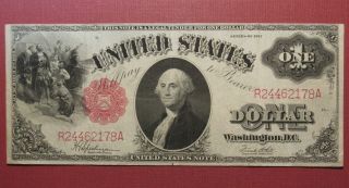 1917 $1 U.  S.  Legal Tender Note - Grade And,  Please View
