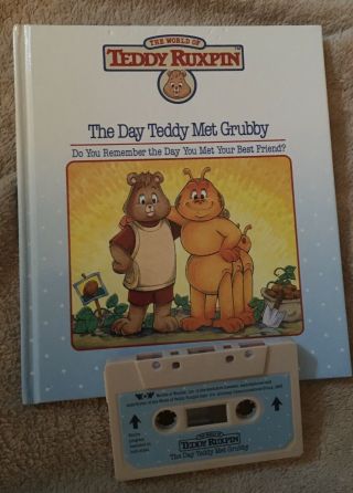 Teddy Ruxpin - The Day Teddy Met Grubby - Book And Tape