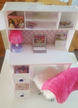My Life Desk With Accessories For Use With American Girl Doll 18 "