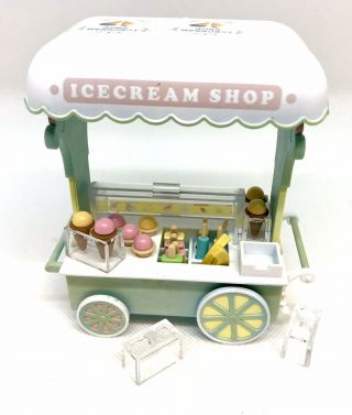 Sylvanian Families - Ice Cream Shop Set Bundle In Gc