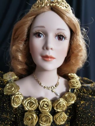 Bisque Porcelain Doll " Belle " Beauty Artist Patricia Rose Treasurycollection 18 "