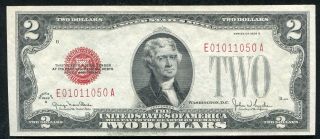 Fr 1508 1928 - G $2 Two Dollars Red Seal Legal Tender United States Note Gem Unc